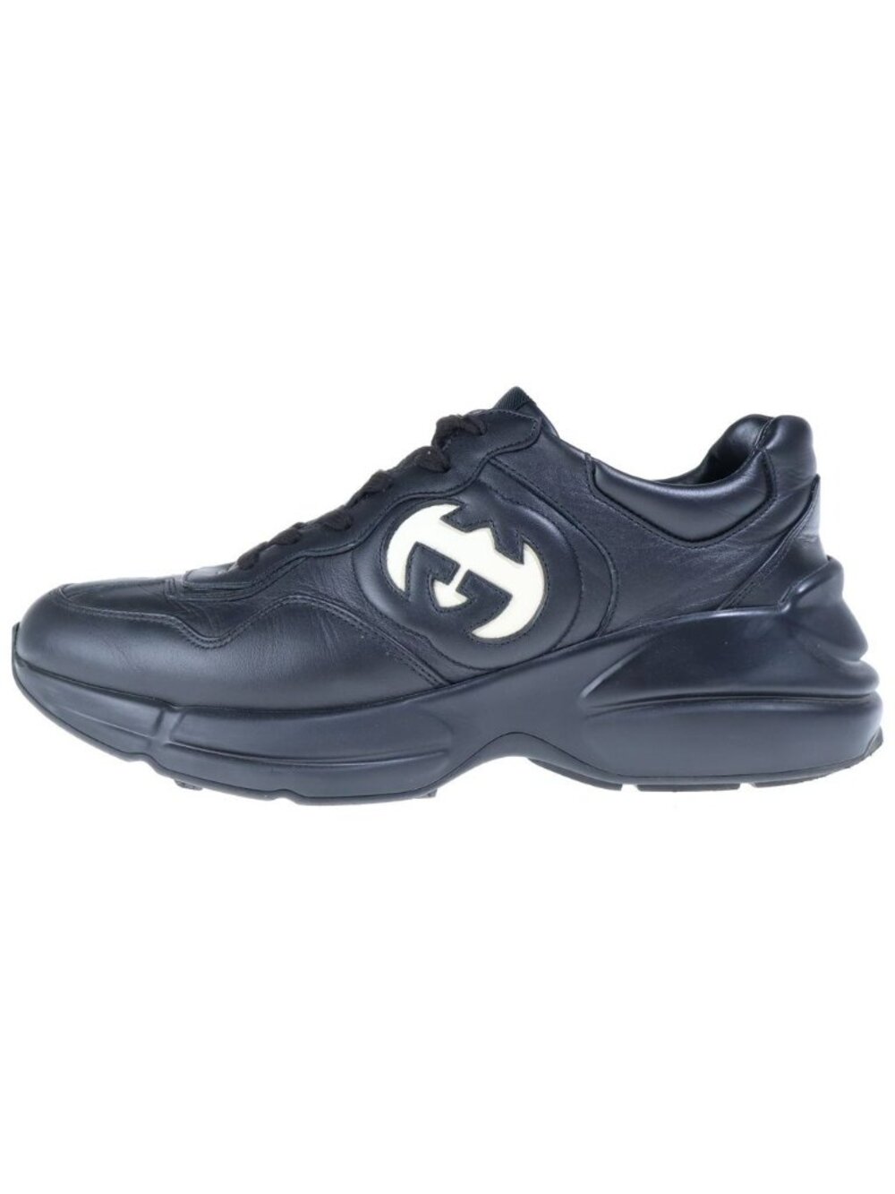Gucci Rhyton Interlocking G High Top Sneakers Black 8